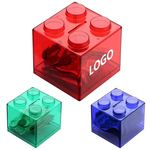 Stackable Brick Style Coin Bank - Stackable Brick Style Coin Bank - Image 0 of 3