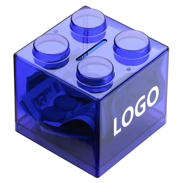 Stackable Brick Style Coin Bank - Stackable Brick Style Coin Bank - Image 1 of 3