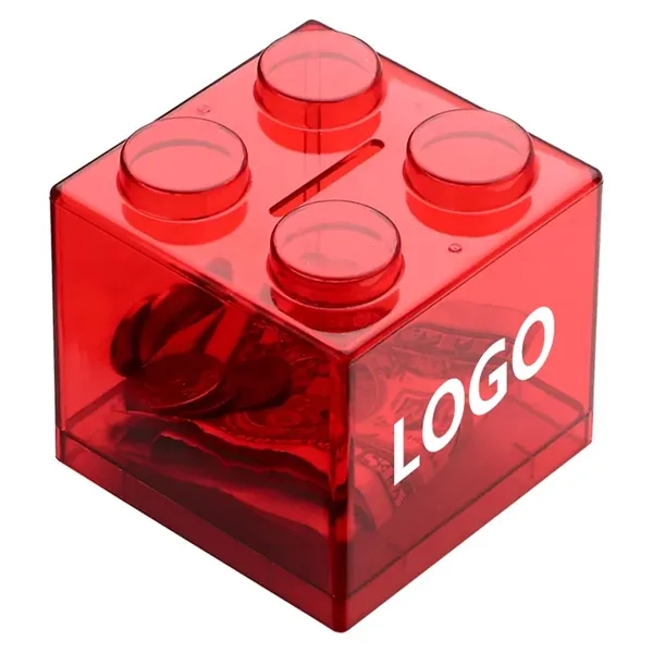 Stackable Brick Style Coin Bank - Stackable Brick Style Coin Bank - Image 2 of 3