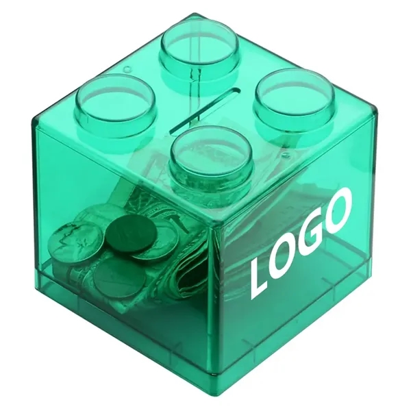 Stackable Brick Style Coin Bank - Stackable Brick Style Coin Bank - Image 3 of 3