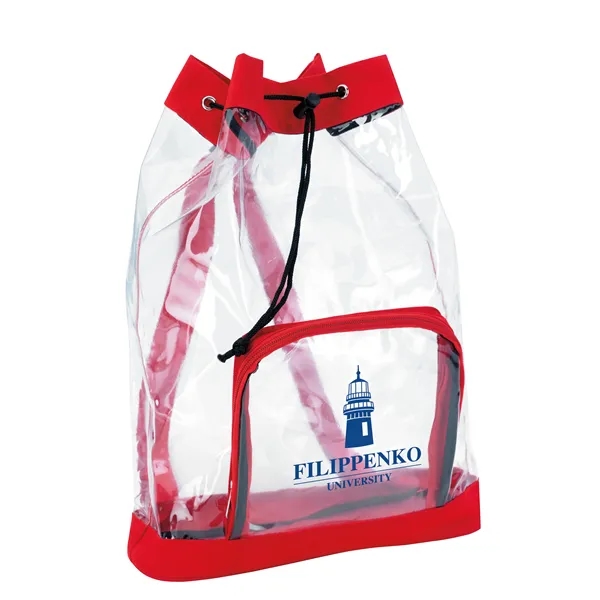 Good Value™ Clear Cinch Backpack - Good Value™ Clear Cinch Backpack - Image 4 of 6