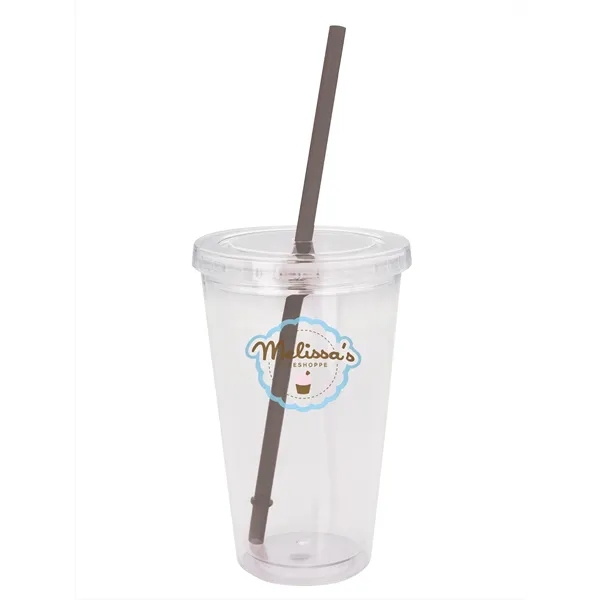 Good Value™ Clear Tumbler with Colored Lid - 18 oz. - Good Value™ Clear Tumbler with Colored Lid - 18 oz. - Image 11 of 17