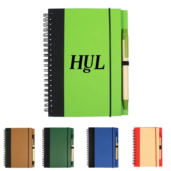 Recycled Notebook with Pen - Recycled Notebook with Pen - Image 0 of 6