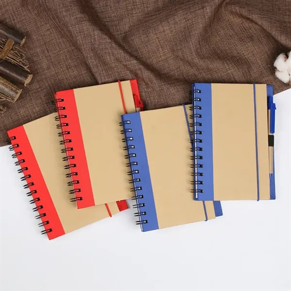 Recycled Notebook with Pen - Recycled Notebook with Pen - Image 5 of 6