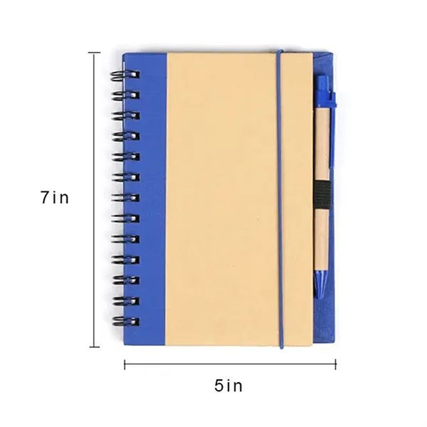 Recycled Notebook with Pen - Recycled Notebook with Pen - Image 6 of 6