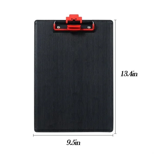A4 PU Leather Clipboard w/ Pen Holder - A4 PU Leather Clipboard w/ Pen Holder - Image 6 of 8