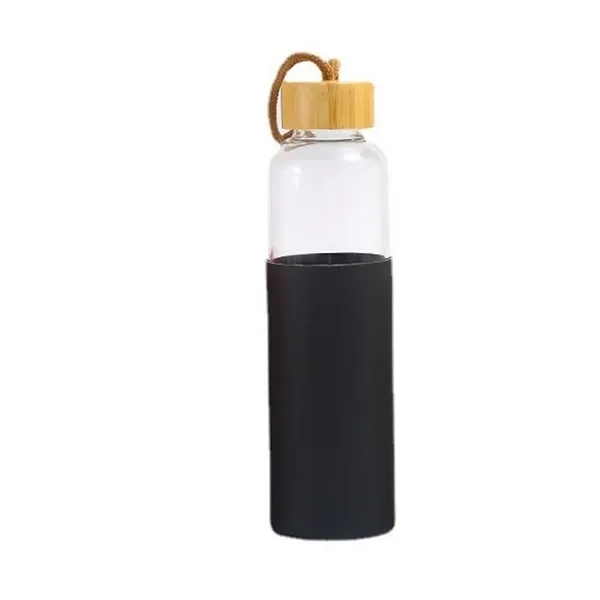 18Oz Silicone Glass Water Bottle - 18Oz Silicone Glass Water Bottle - Image 1 of 5