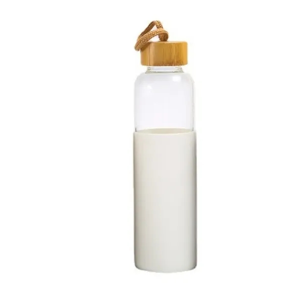 18Oz Silicone Glass Water Bottle - 18Oz Silicone Glass Water Bottle - Image 3 of 5