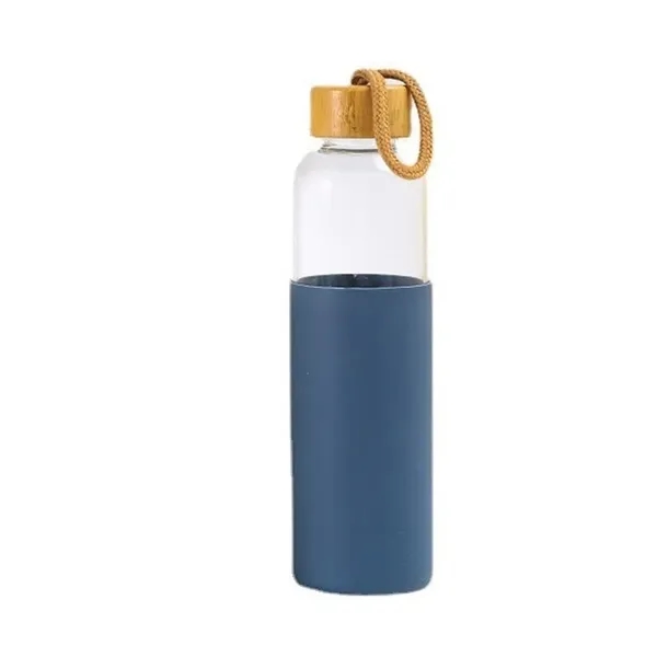 18Oz Silicone Glass Water Bottle - 18Oz Silicone Glass Water Bottle - Image 4 of 5