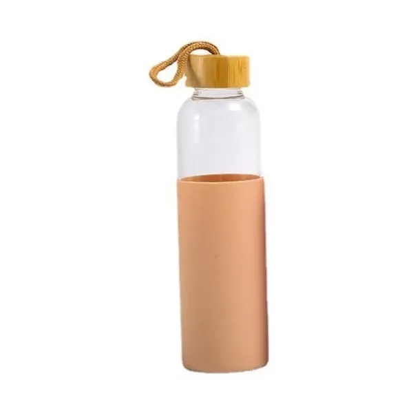 18Oz Silicone Glass Water Bottle - 18Oz Silicone Glass Water Bottle - Image 5 of 5
