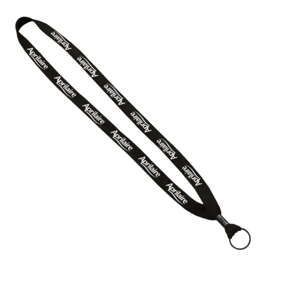 Custom 5/8" Polyester Lanyard with Metal Crimp and Rubber O-Ring