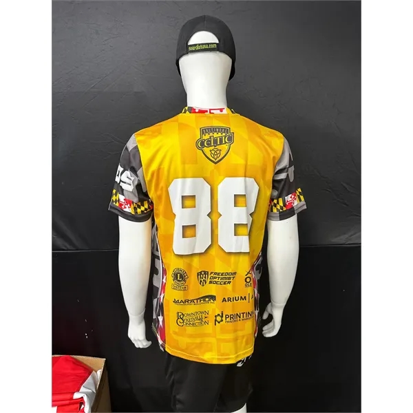 150GSM Mesh Jersey Short Sleeve V Neck (Full Dye Sublimation - 150GSM Mesh Jersey Short Sleeve V Neck (Full Dye Sublimation - Image 3 of 3