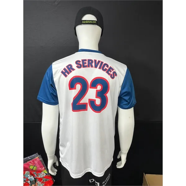 120GSM Milk Silk Short Sleeve V Neck (Full Dye Sublimation) - 120GSM Milk Silk Short Sleeve V Neck (Full Dye Sublimation) - Image 3 of 3