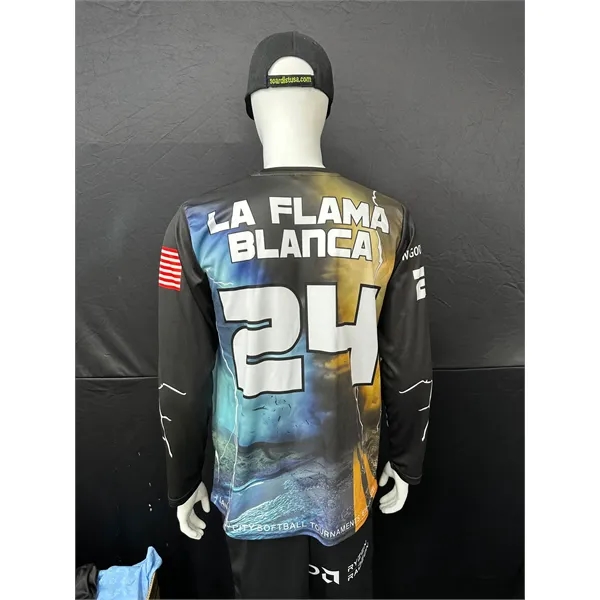 150GSM Mesh Jersey Long Sleeve Crew Neck (Full Dye Sublimati - 150GSM Mesh Jersey Long Sleeve Crew Neck (Full Dye Sublimati - Image 3 of 3