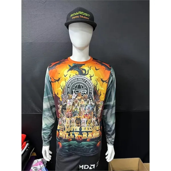 120GSM Milk Silk Long Sleeve Crew Neck (Full Dye Sublimation - 120GSM Milk Silk Long Sleeve Crew Neck (Full Dye Sublimation - Image 3 of 4