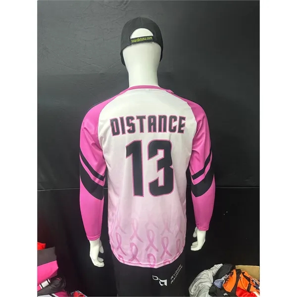 150GSM Mesh Jersey Long Sleeve V- neck (Full Dye Sublimation - 150GSM Mesh Jersey Long Sleeve V- neck (Full Dye Sublimation - Image 2 of 2