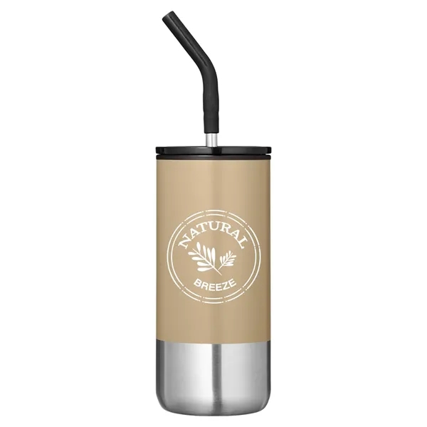 Summit 16 oz. Insulated Tumbler With Straw - Summit 16 oz. Insulated Tumbler With Straw - Image 5 of 5