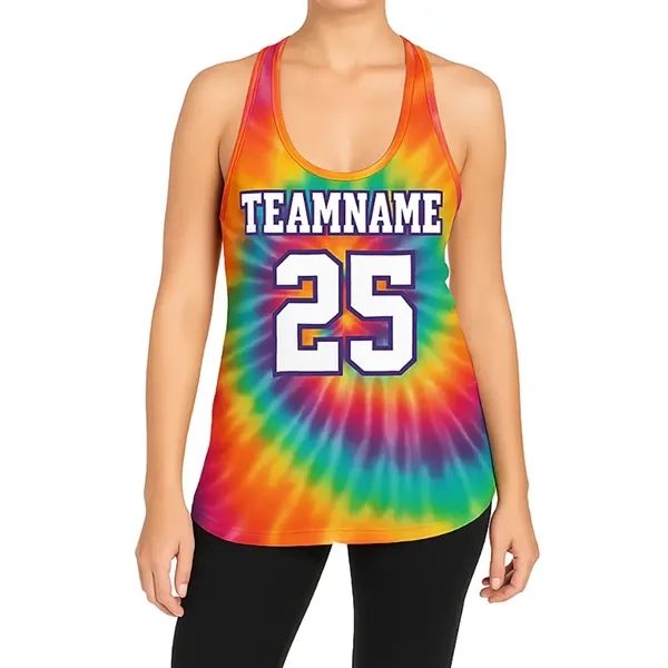 150GSM Mesh Jersey Racerback Tank (Full Dye Sublimation) - 150GSM Mesh Jersey Racerback Tank (Full Dye Sublimation) - Image 0 of 1