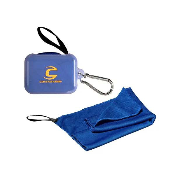 Cooling Towel In Carabiner Case - Cooling Towel In Carabiner Case - Image 0 of 1