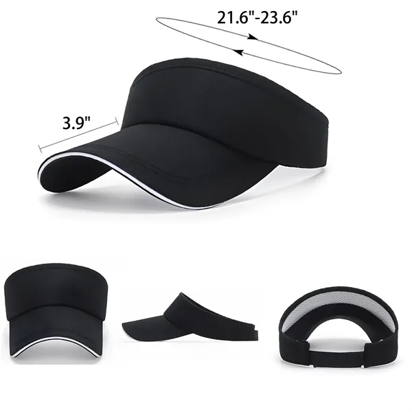Full Color Tennis Golf Sun Hat Visors MOQ50PCS - Full Color Tennis Golf Sun Hat Visors MOQ50PCS - Image 1 of 7