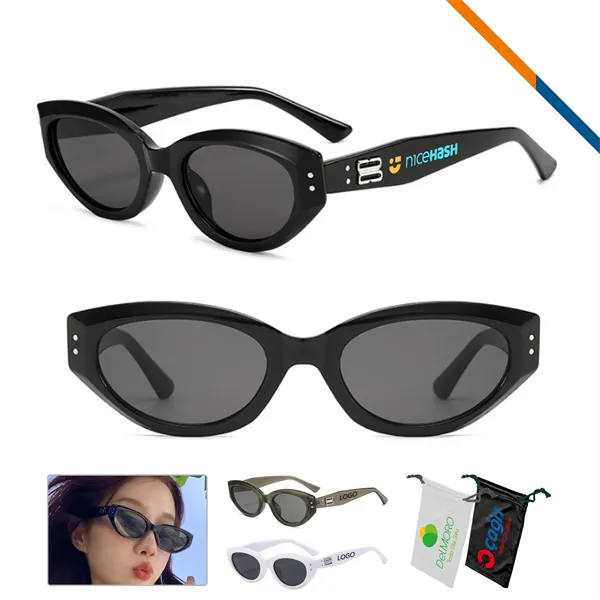 Oswald Vintage Oval Sunglasses - Oswald Vintage Oval Sunglasses - Image 0 of 5
