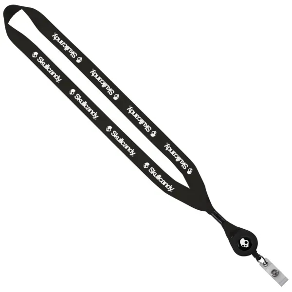 3/4" Polyester Lanyard with Retractable Badge Reel - 3/4" Polyester Lanyard with Retractable Badge Reel - Image 6 of 7
