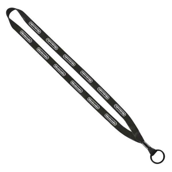 Custom 1/2" Polyester Lanyard w/ Metal Crimp & Split-Ring