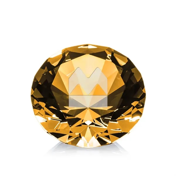 Custom Optical Gemstone Award - Amber