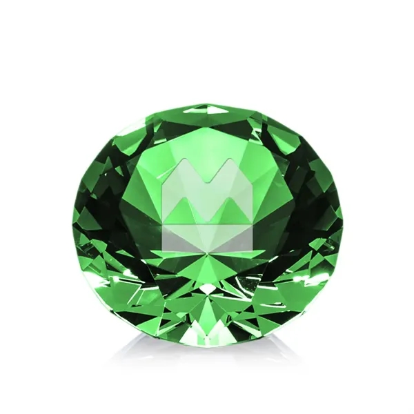 Custom Optical Gemstone Award - Emerald