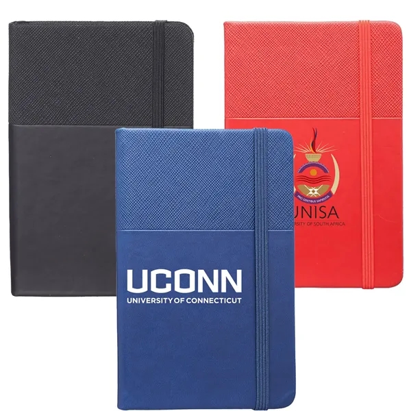 3.75" x 5.6" Bellingham Hardcover Journals Notebooks w/ Band - 3.75" x 5.6" Bellingham Hardcover Journals Notebooks w/ Band - Image 0 of 3