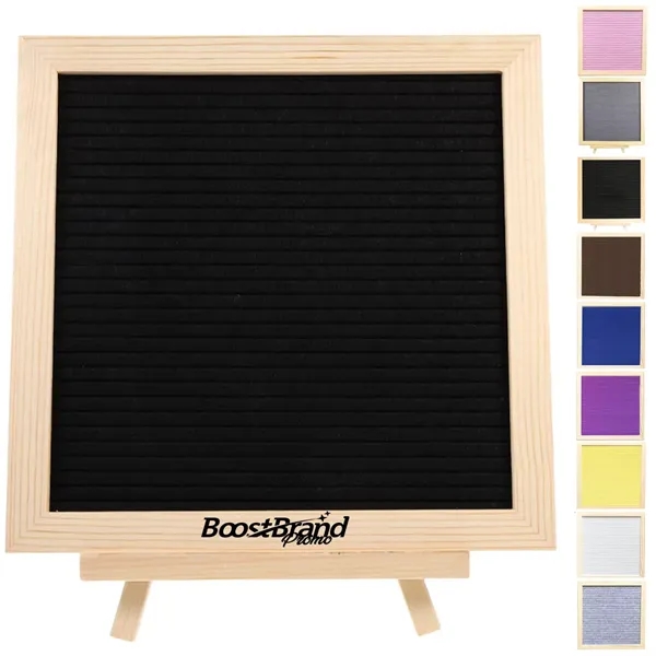 Customizable Felt Letter Board with Wood Frame - Customizable Felt Letter Board with Wood Frame - Image 0 of 6