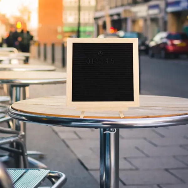 Customizable Felt Letter Board with Wood Frame - Customizable Felt Letter Board with Wood Frame - Image 4 of 6
