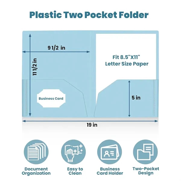 Durable Folders With Pocket School Office File Organizer - Durable Folders With Pocket School Office File Organizer - Image 3 of 3