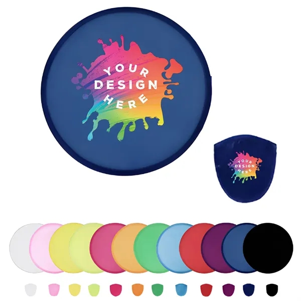 Full Color Folding Flying Disc Fan With Pouch MOQ50PCS - Full Color Folding Flying Disc Fan With Pouch MOQ50PCS - Image 0 of 2
