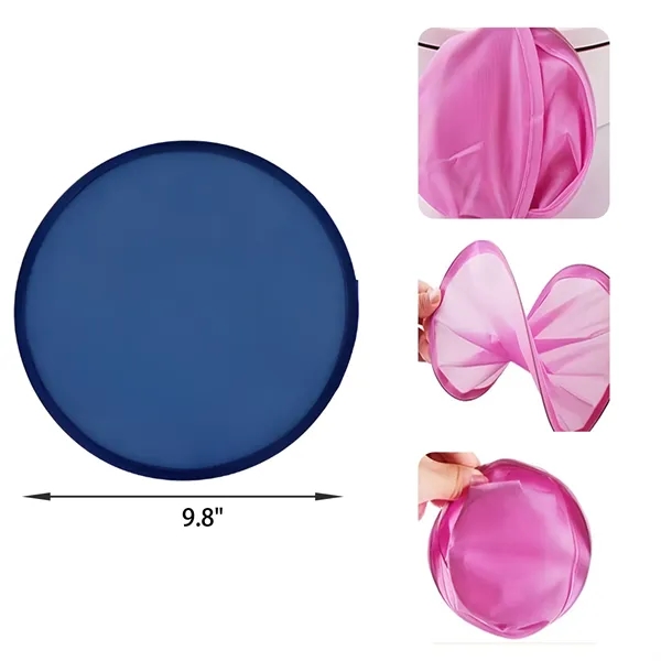 Full Color Folding Flying Disc Fan With Pouch MOQ50PCS - Full Color Folding Flying Disc Fan With Pouch MOQ50PCS - Image 1 of 2