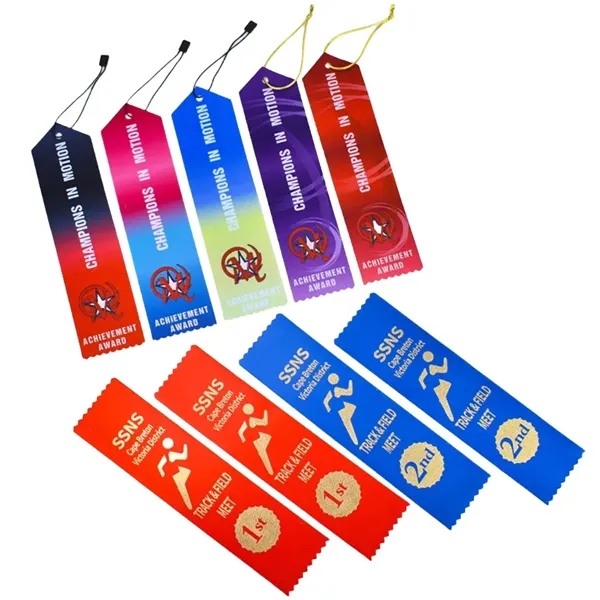 Custom Polyester Award Ribbons for Medals - Custom Polyester Award Ribbons for Medals - Image 0 of 7