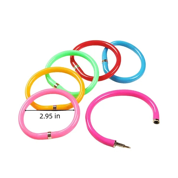 Curved Plastic Bracelet Pen - Curved Plastic Bracelet Pen - Image 1 of 2