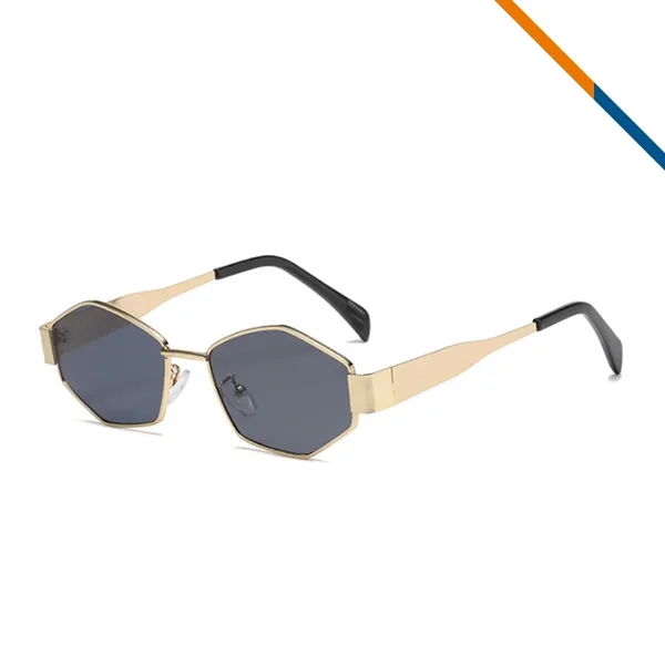 Chia Metal Hexagon Shaped Sunglasses - Chia Metal Hexagon Shaped Sunglasses - Image 5 of 9