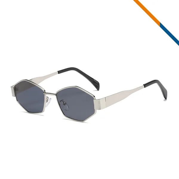 Chia Metal Hexagon Shaped Sunglasses - Chia Metal Hexagon Shaped Sunglasses - Image 9 of 9