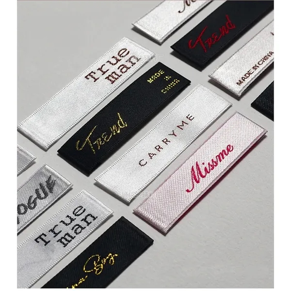 Custom Woven Fabric Label Apparel Tags - Custom Woven Fabric Label Apparel Tags - Image 13 of 15