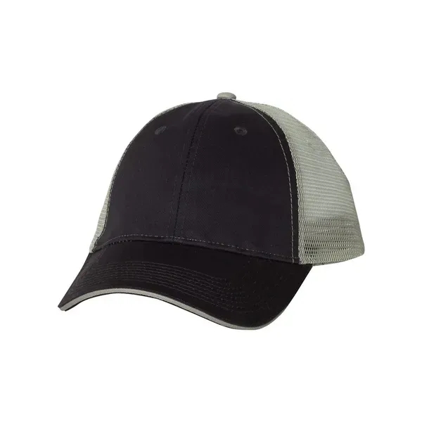Valucap Sandwich Trucker Cap - Valucap Sandwich Trucker Cap - Image 3 of 9