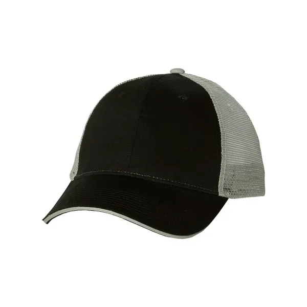 Valucap Sandwich Trucker Cap - Valucap Sandwich Trucker Cap - Image 4 of 9