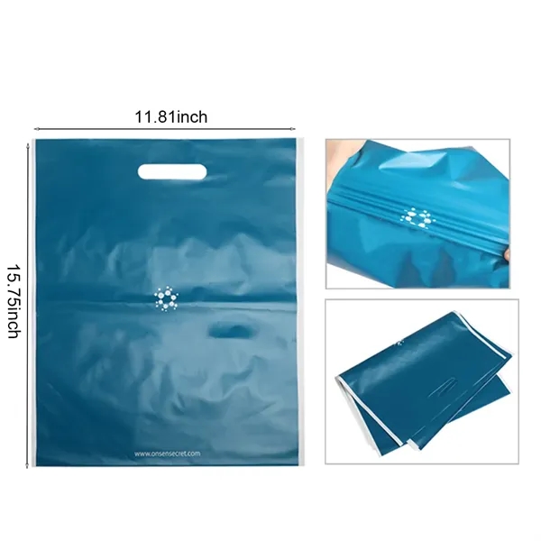 Reusable PE Four Finger Tote Bag  Strong Grip, Easy Carry - Reusable PE Four Finger Tote Bag  Strong Grip, Easy Carry - Image 1 of 4