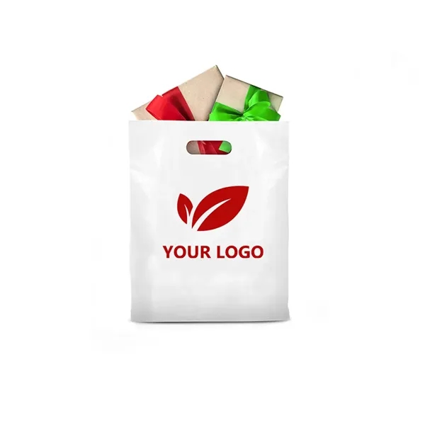 Reusable PE Four Finger Tote Bag  Strong Grip, Easy Carry - Reusable PE Four Finger Tote Bag  Strong Grip, Easy Carry - Image 3 of 4