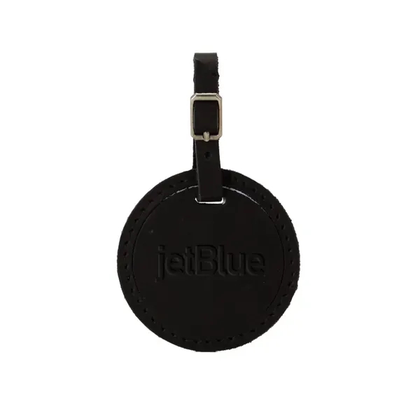 CULVER Round Leather Luggage Tag - CULVER Round Leather Luggage Tag - Image 4 of 5