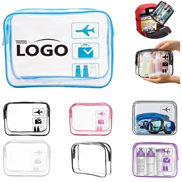 Clear PVC Toiletry Bags for Travel Gifts - Clear PVC Toiletry Bags for Travel Gifts - Image 0 of 10