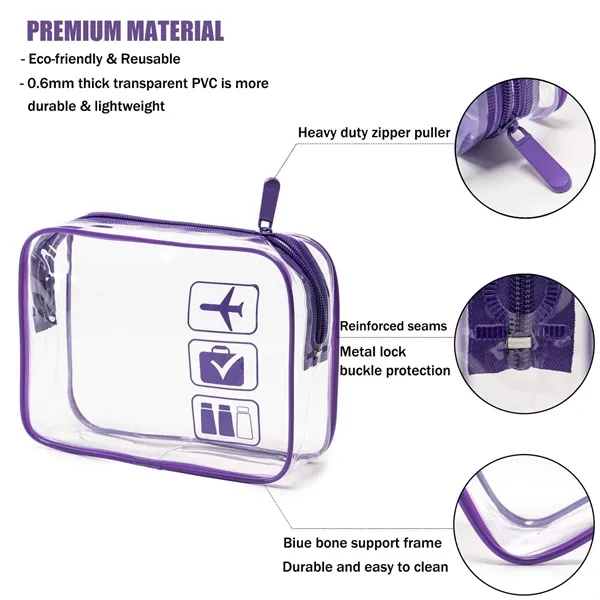 Clear PVC Toiletry Bags for Travel Gifts - Clear PVC Toiletry Bags for Travel Gifts - Image 1 of 10