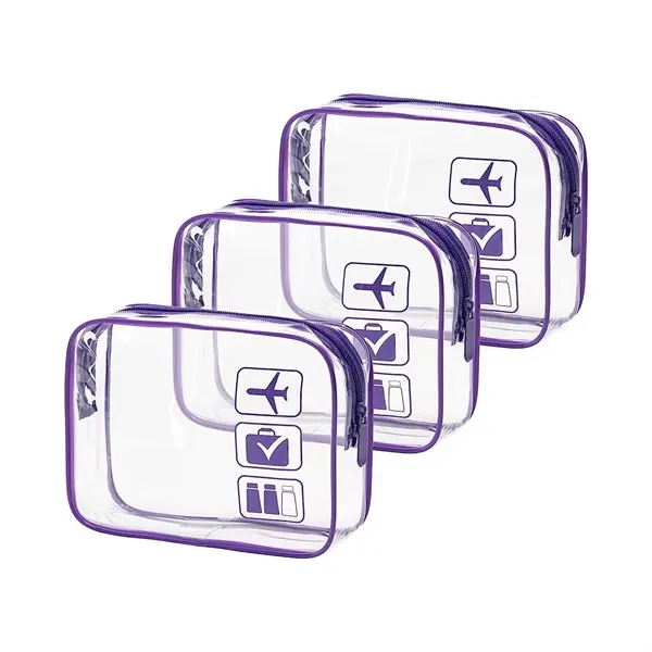 Clear PVC Toiletry Bags for Travel Gifts - Clear PVC Toiletry Bags for Travel Gifts - Image 3 of 10