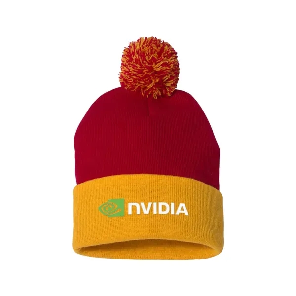 Sportsman 12" Pom-Pom Knit Beanie - Sportsman 12" Pom-Pom Knit Beanie - Image 27 of 30