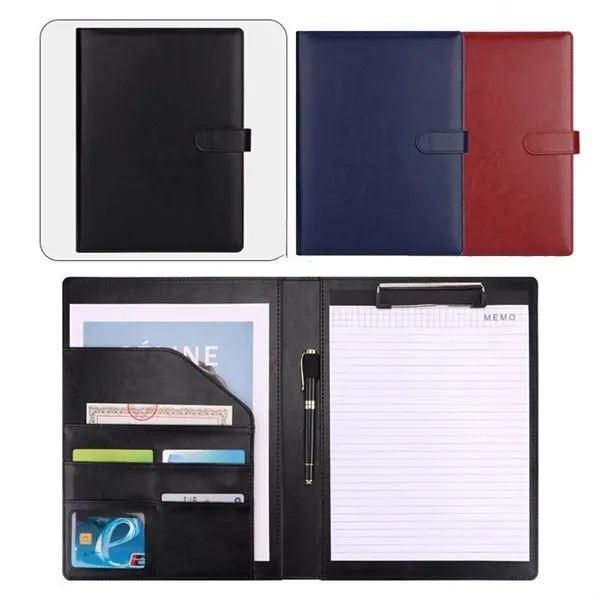 A4 Padfolio Folder Organizer With Magnetic Closure - A4 Padfolio Folder Organizer With Magnetic Closure - Image 3 of 5